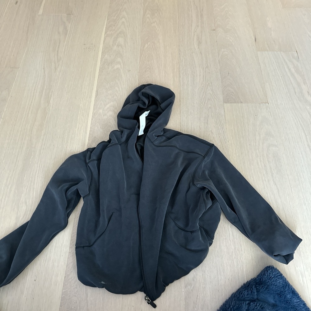 Lululemon Athletica Black Lightweight Hooded Jacket RARE VELVET